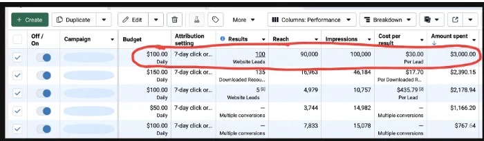 meta ad portfolio